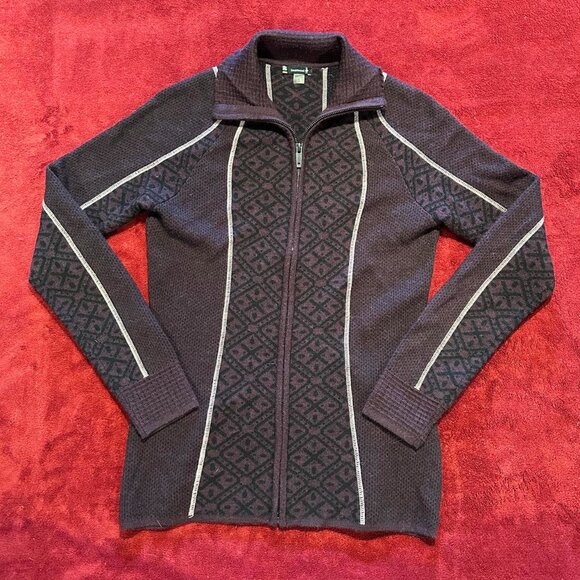 Smartwool Women's Purple and Black Jumper - Picture 1 of 3